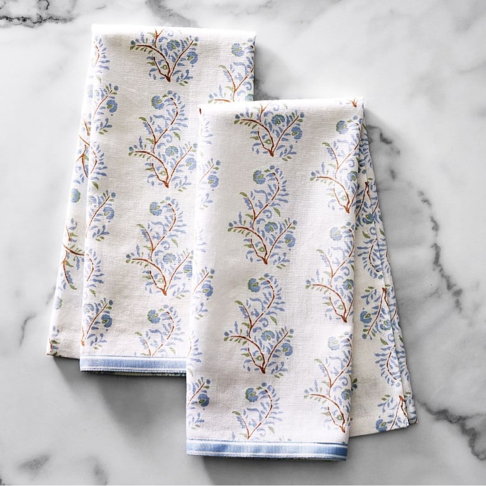POTTERY BARN x Julia Berolzheimer two guest towels